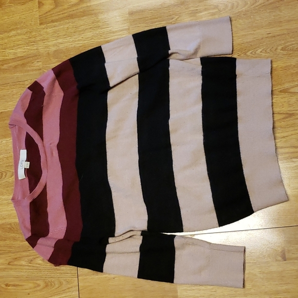 LOFT. Striped rabbit hair blend sweater XS - Picture 1 of 2
